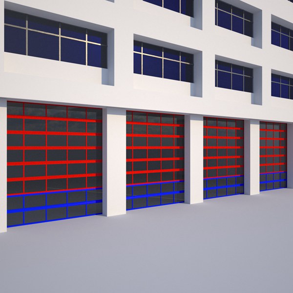 消防隊(duì)車庫(kù)電動(dòng)滑升門(mén)插圖2